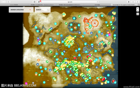 塞尔达荒野之息完整地图，塞尔达传说荒野之息地图详解-第2张图片-山川游戏